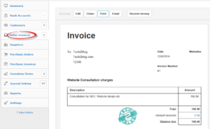 free Manager invoice