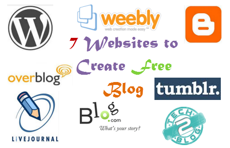 7 websites to create free blog