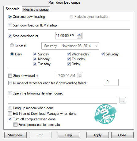 IDM scheduler