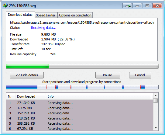 Download speed with IDM
