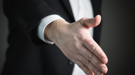 Customer Relations Handshake