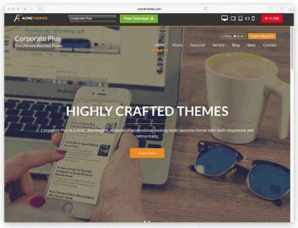 WordPress Theme Corporate