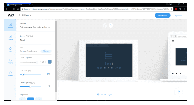 Wix Logo Editor