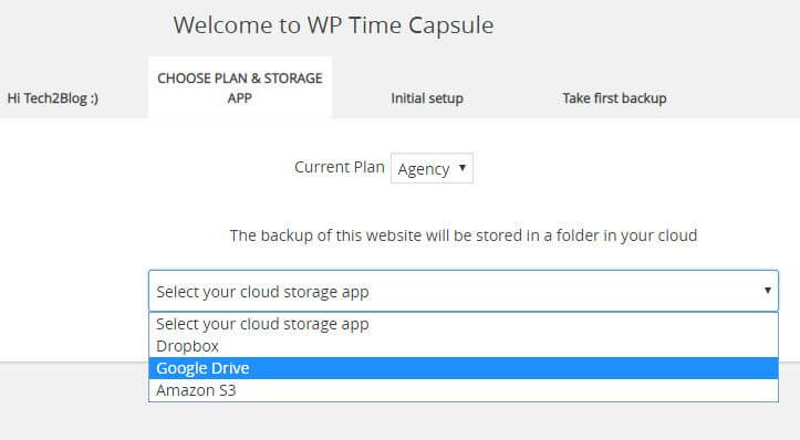 WP Time Capsule Cloud Provider