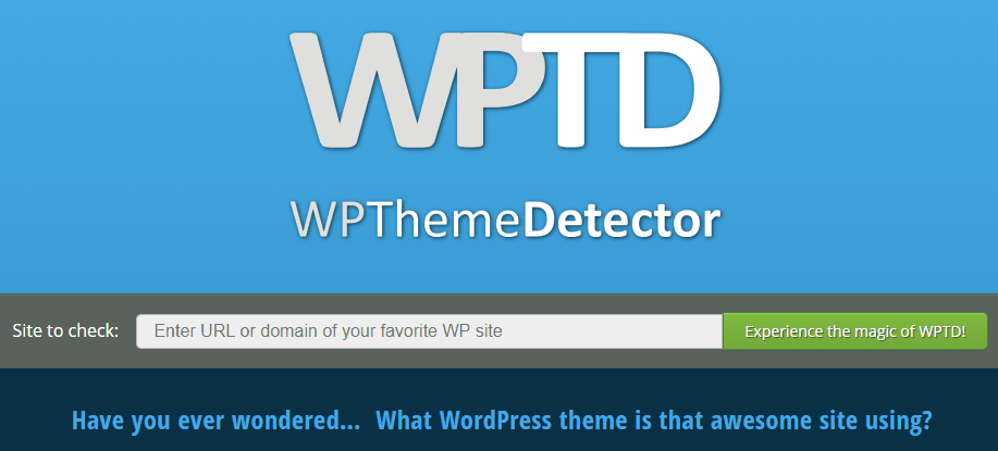 WP Theme Detector (WPTD)