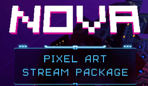 YouTube Overlays - Nova Pixel Art