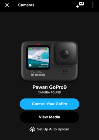 Gopro 9 - control