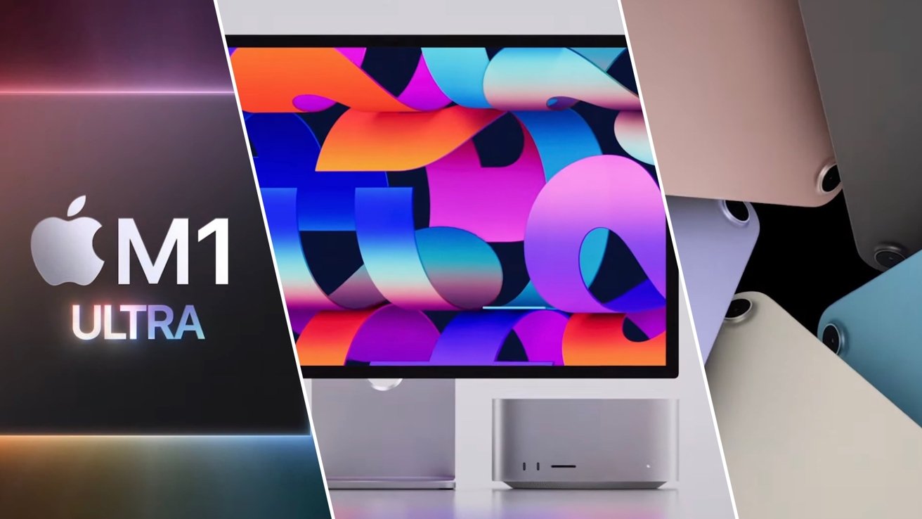 Mac Studio with a new high end M1 Ultra chip and the 27 inch 5K Studio Display