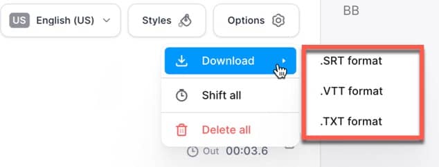 Online Subtitle Generator - Download SRT file