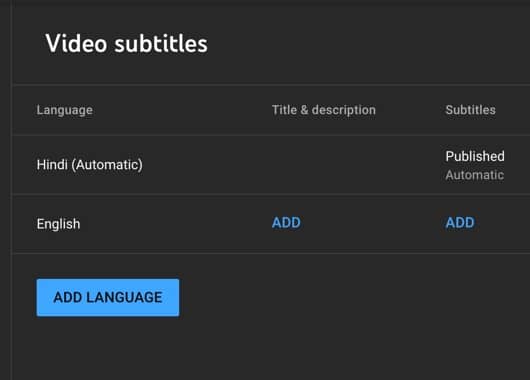 YouTube online subtitle generator