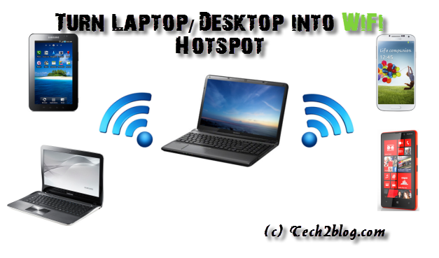 How To Turn Your Laptop Into WiFi Hotspot | Share Internet