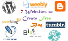 7 Websites to Create Free Blog 1 7 Websites to Create Free Blog