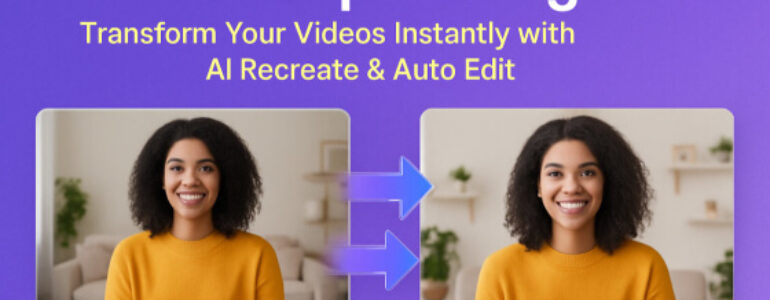 FlexClip AI Magic: Transform Your Videos Instantly with AI Recreate & Auto Edit