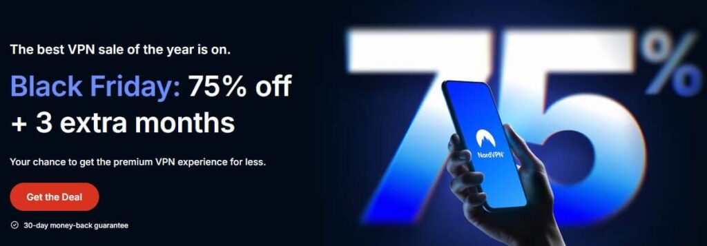 Get Nordvpn 75% OFF + 3 months free