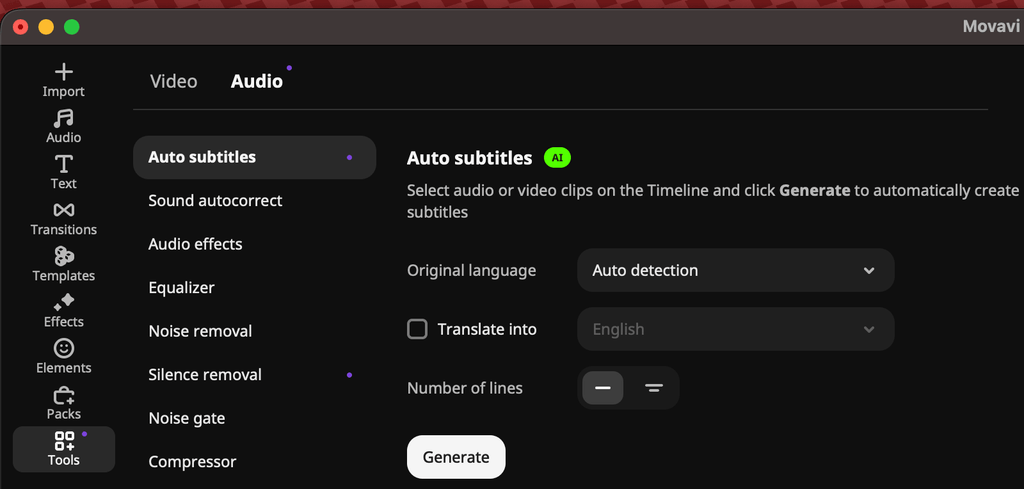 How to Add Automatic Subtitles to a Video Using Movavi Video Editor 3 How to Add Automatic Subtitles to a Video Using Movavi Video Editor